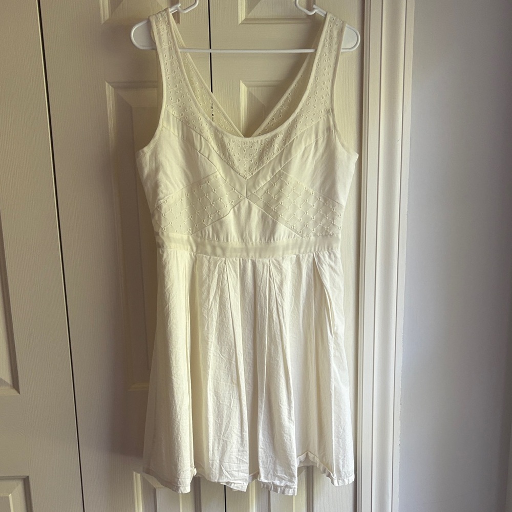 Cream Sleeveless Dress